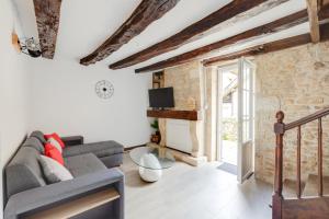Maisons de vacances Maison moderne, en pierre avec terrasse pour 6 : photos des chambres