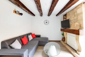 Maisons de vacances Maison moderne, en pierre avec terrasse pour 6 : photos des chambres