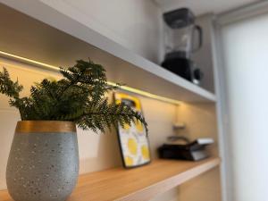 Apartamento com Suíte e sala climatizada