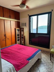 São Vicente pé na areia para 4 pessoas