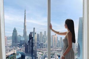 Burj Khalifa View Room - King Bed   room in Rose Rayhaan by Rotana - Dubai