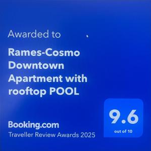 Rames-Cosmo Downtown Apartment with rooftop POOL