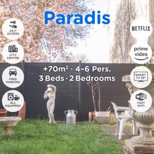 Appartements L'Amour de la Paix - Centre-Ville - Jardin - Proche gare - TV65