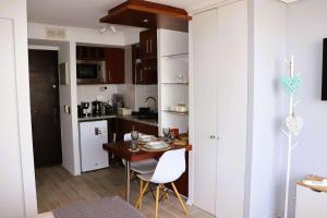 HOM I Estudio con Terraza vista a la ciudad-Santiago