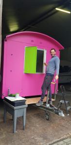 Pipowagen Doe Maar Roze