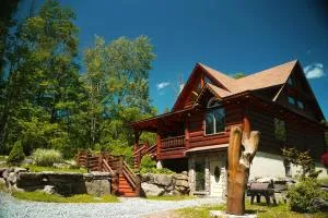 Cozy Catskill Log Home - Mountain Dale