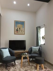 Studio centre ville avec vue sur les toits