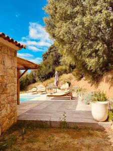 Maisons de vacances Beautiful Stone House With Sea View In Corsica : photos des chambres