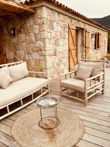 Maisons de vacances Beautiful Stone House With Sea View In Corsica : photos des chambres