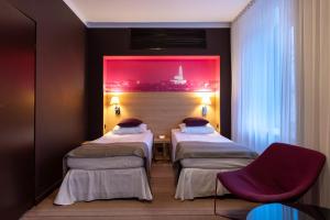 Comfort Twin Room with access to the wellness and fitness area room in Best Western Hotel Cristal