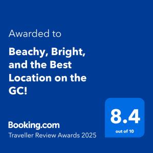 Beachy, beautiful, and best location on the GC!
