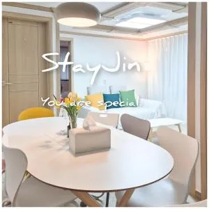 Stayjin KachisanStation Gimpo AirportIncheon Airport Yeouido Hongdae Gocheok Dome Up to 9people 4 beds - 高阳市