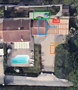 Appartements Charmant studio climatise avec parking, terrasse et piscine : photos des chambres