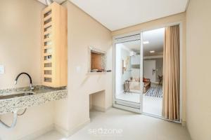 Apto c churrasq. 650m da praia - Ingleses CCI003