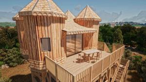 Maisons d'hotes Roulottes au pied du Vercors : Chalet Supérieur