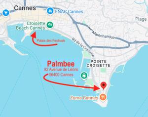 AgarrusRentals 70m2, 2 chambres pour 4 Personnes avec bébé avec Terrasses a 200m des Plages, Palmbee Cannes