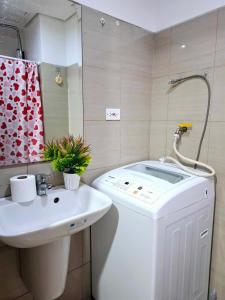 Wooden style amenities view