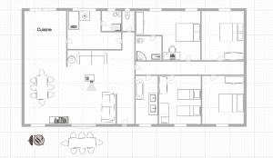 Villa en pleine nature avec piscine privée - 8 couchages - 4 chambres - Proche St Antonin Noble Val