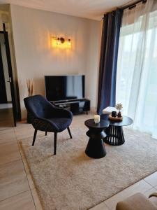 Appartements Le Reve Bleu Jardin Parking Aeroport MEETT : Appartement 2 Chambres avec Terrasse
