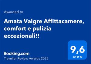 Amata Valgre Affittacamere, comfort e pulizia eccezionali!!
