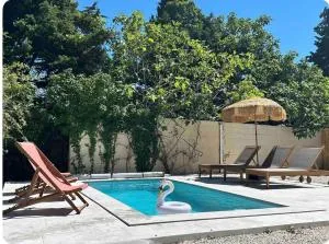 Villa la Guinguette sous les Mûriers - Box gourmande - Piscine - Clim - 佩皮尼昂