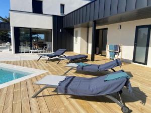 Maisons de vacances Magnifique villa avec piscine a deux pas du port : photos des chambres