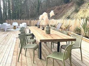 Maisons de vacances La Corniche, Villa d-architecte avec piscine, 2mn mer a Houlgate : photos des chambres