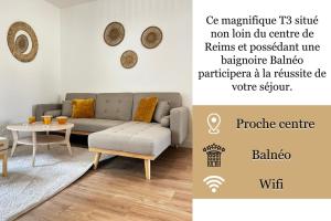 Appartements Le nid de la basilique T3 avec balneo : photos des chambres