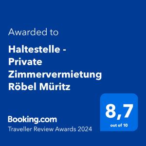 Haltestelle - Ferienwohnung