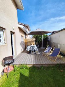 Biscarosse Ville - Maison 10 pers - 4 ch - Jardin - Lac - Océan