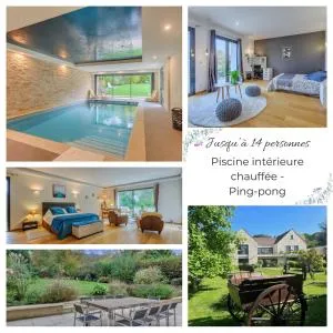 Villa Luxe vallée de Chevreuse - Piscine intérieure chauffée - 14 pers - Le relais des clefs - 圣朗贝尔