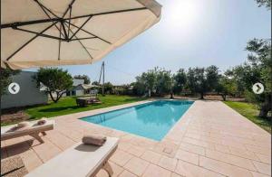 Modern trulli with a beautiful new pool