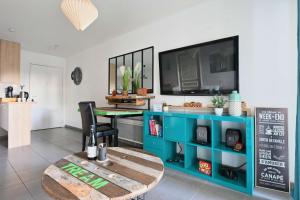 Appt T2 en rez-de-jardin, au calme, à 2mn tram !