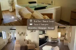 Romance pour 2 avec sauna et balnéothérapie privé - Tartiers