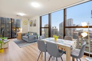 Sleek City Stay with Stunning Views & Pool Access