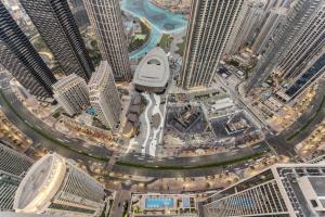 High Floor Apartment with full Burj Khalifa View, Opera & Fountain - Downtown Dubai - Forte Tower by Stayfinity