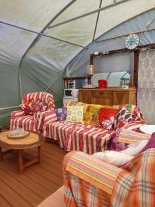 Tentes de luxe Bell tent one of three to rent fully equipped private equipped kitchen tents too : photos des chambres