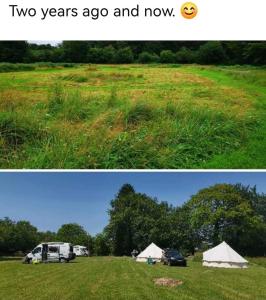 Tentes de luxe Bell tent one of three to rent fully equipped private equipped kitchen tents too : photos des chambres