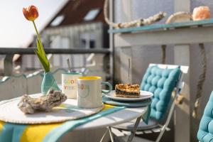 Lake Breeze Maisonette in Leipzig, Balkon und See