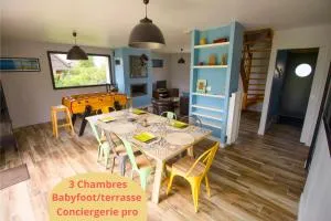 Evasion entre Mer et Campagne avec Babyfoot et terrain de pétanque, 3 chambres, cheminée - Intendance Luxury Host - 弗拉芒维尔