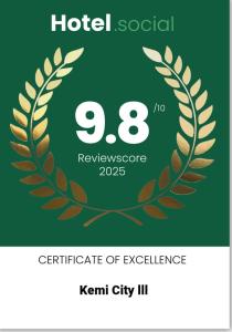 Lappland Kemiapartments CITY III near snowcastle, 2 rooms , kitchen , glazed balcony, FREE private parking