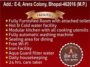 Aashiyana Home Stay, Arera Colony, Bhopal