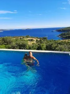 Amazing view with swimingpool House Panorama - Rogoznica