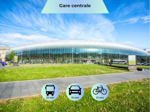 Appartements Bischheim - Ideal sejour professionnel ou familial - Proche bus direct au centre ville de Strasbourg : photos des chambres