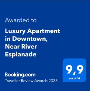 Luxury Apartment in Downtown, Near River Esplanade