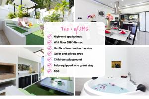 2MS Zen Luxury Villa for Family & Friends, 4 BDR, Private Pool, Rooftop, Kids Playground