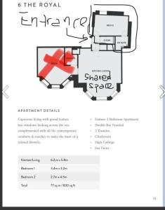 One Double bedroom with en-suite bath and shower and a separate toilet at the Royal - Homestay not Hotel