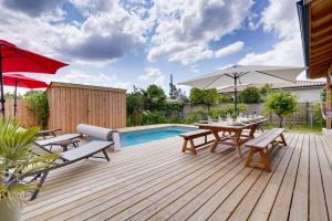 Maisons de vacances La villa tchanquee du Bassin : photos des chambres