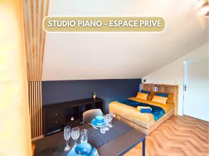 Appartements 4 studios - Musique en Champagne : Studio Supérieur
