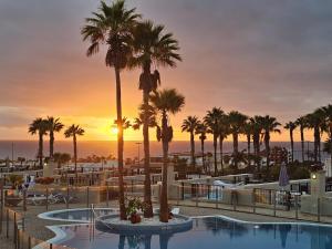 TERRAZAS DEL FARO APPART LUXE - PALM-MAR- VUE MER ET PISCINE- 8OM2 De TERRASSE